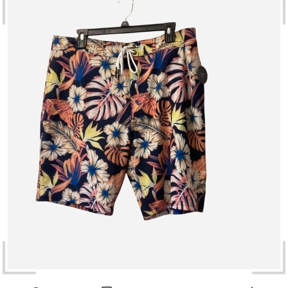 Floral Print Men's Swim Shorts